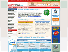 Tablet Screenshot of alboxinfo.com